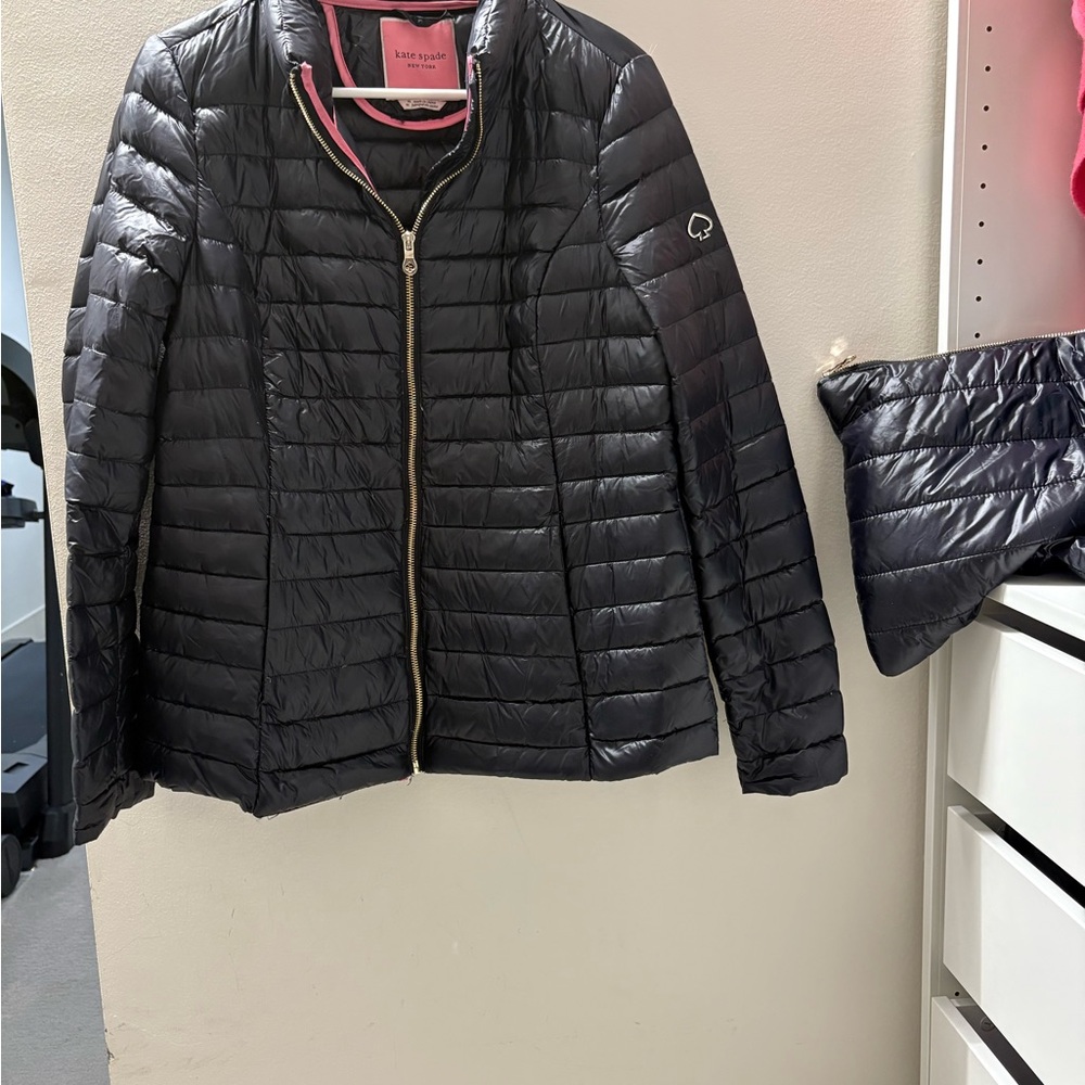 Kate Spade light weight Charcoal Puffer Jacket
